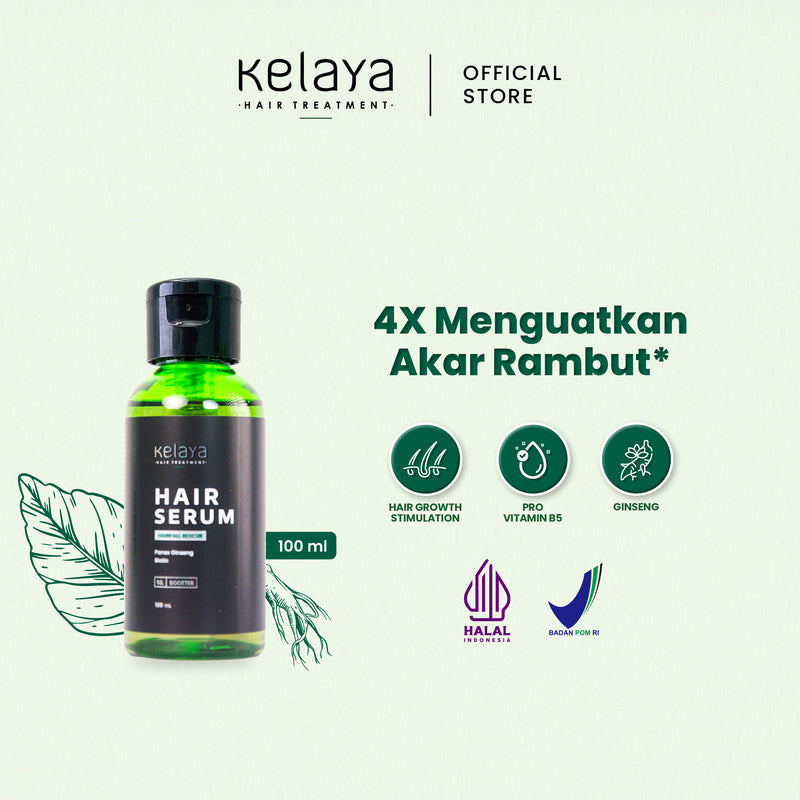 Kelaya Hair Serum 100 ml Penumbuh Rambut Rontok Kering