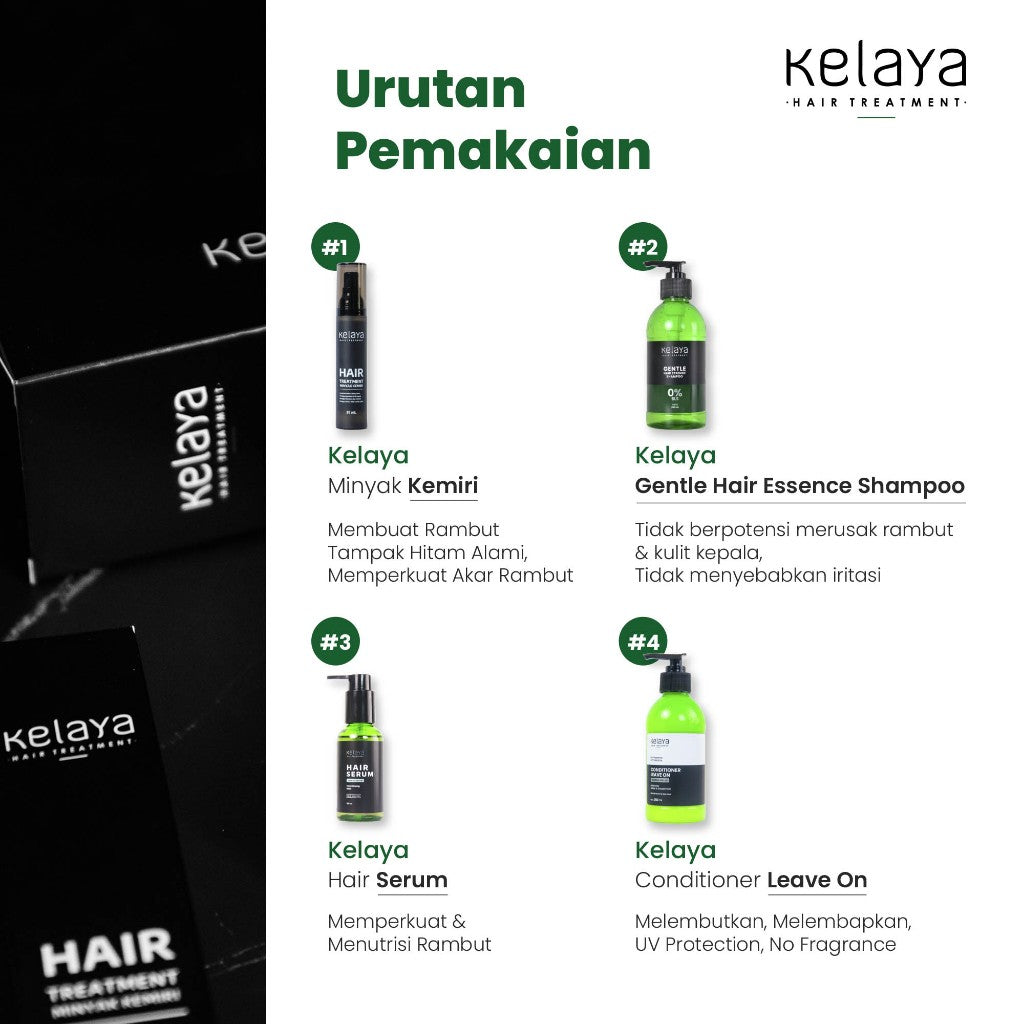 Kelaya Gentle Hair Essence Shampoo Non SLS 250ml