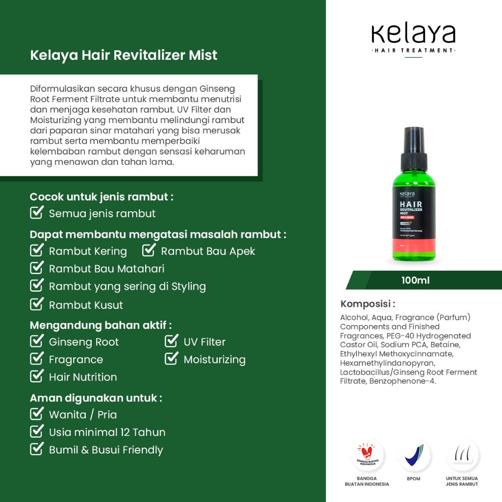 Kelaya Hair Revitalizer Mist 100 ml