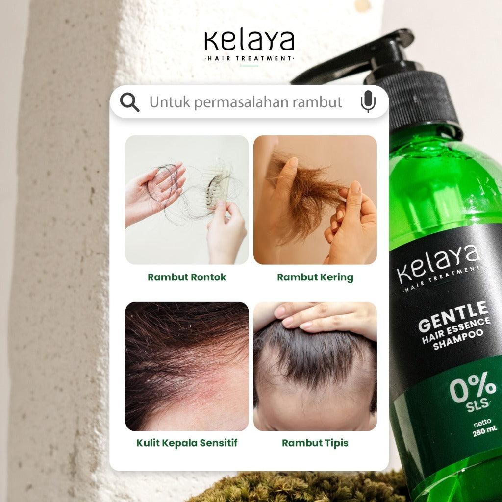 Kelaya Gentle Hair Essence Shampoo Non SLS 250ml