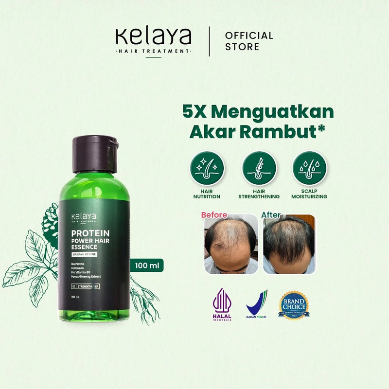 Kelaya Protein Power Hair Essence 100ml Hair Tonic Vitamin Penumbuh Rambut Rontok Ampuh