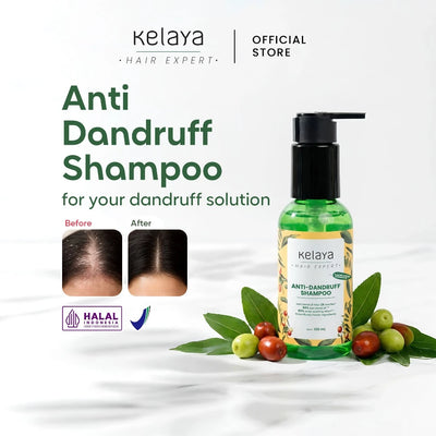 Kelaya Anti-Dandruff Shampoo 100ml Sampo ketombe Non SLS Perawatan Rambut Anti Ketombe Expert