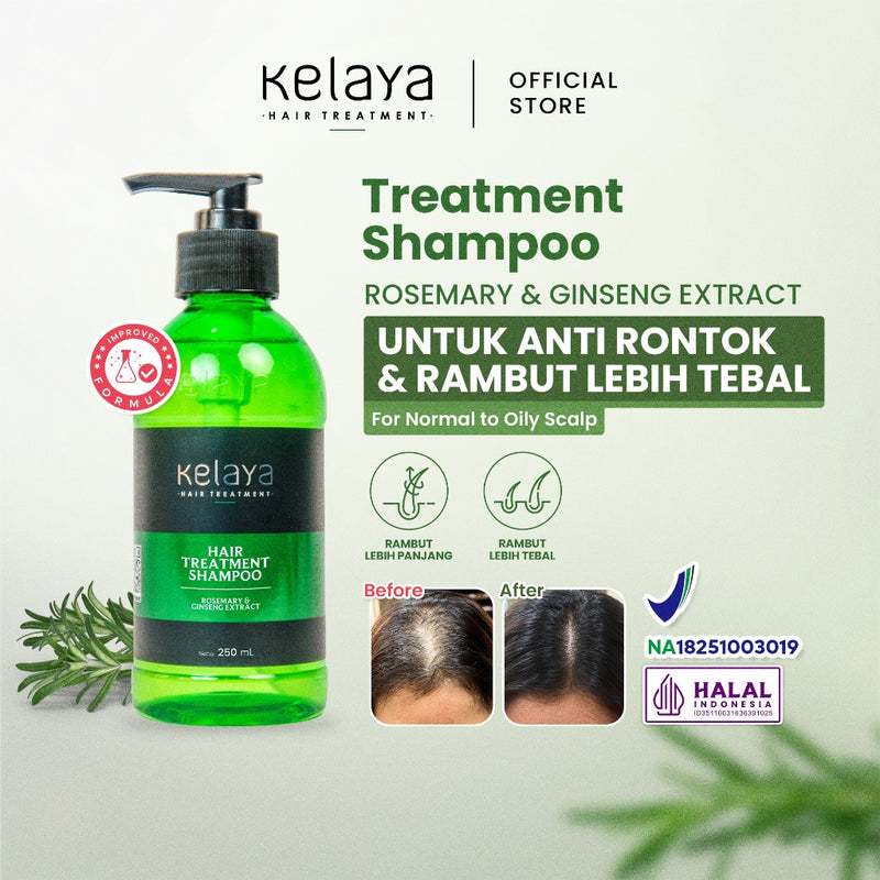 Kelaya Shampo Anti Ketombe dan Rambut Rontok 250ml, Penumbuh Rambut Anti Ketombe Anti Rontok